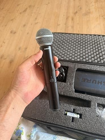mikrafon: Shure BLX24/SM58 simsiz mikrofon sistemi Tam orjinal magazada 350 400 — 1