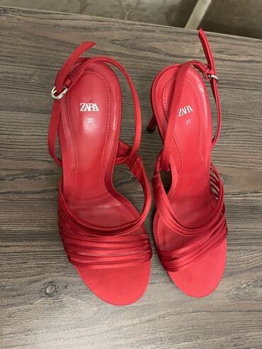 basanoşka 2019: Zara, Ölçü: 37, rəng - Qırmızı, Yeni — 3