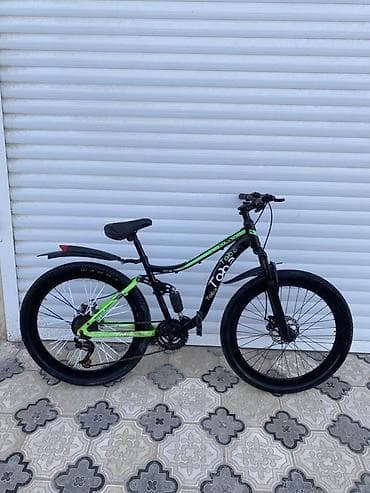 velosiped muheriki: Dağ velosipedi – Toba brendi, qara-yaşıl dizayn Xüsusiyyətlər: - — 8