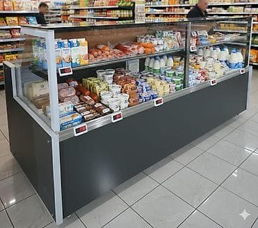 swizer soyuducu: Mağaza üçün bucaqlı soyuducu vitrin - Tip: Ticarət üçün açıq önlü — 1