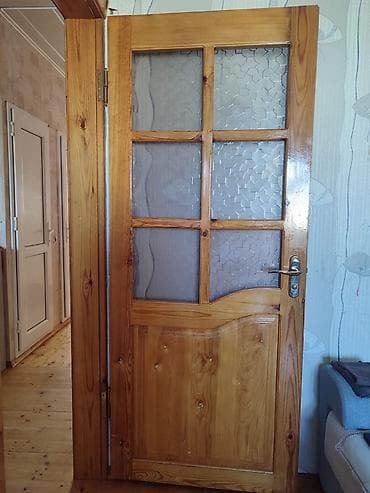 sehf qapi: Məhsul: Şüşəli taxta otaq qapıları və balkon pəncərə bloku - — 2