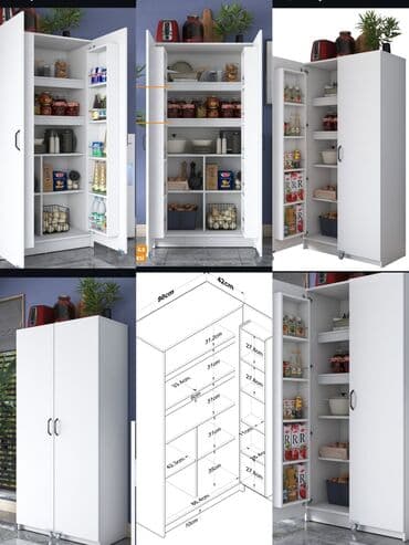 угловой шифоньер в спальню: Новый, Распашной, 2 двери Прямой шкаф, Гардеробный шкаф, Азербайджан — 30