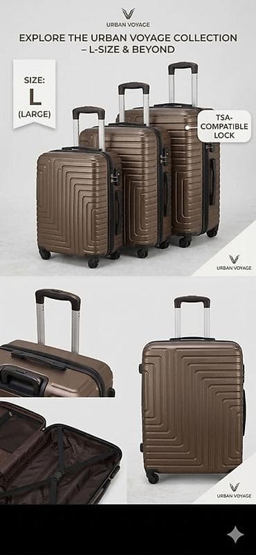 kohne pullar: Urban Voyage kolleksiyasından L ölçülü sərt korpuslu çamadan - TSA — 1