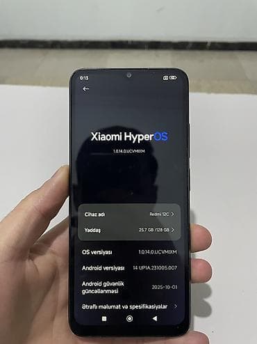 islenmis planset: Redmi 12C, 128 GB, rəng - Qara — 2