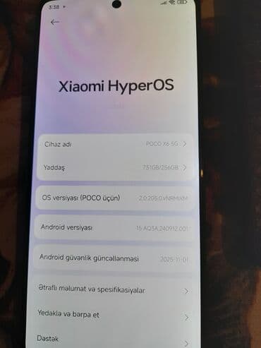 сотовый телефон fly ts113 черный: Poco X6 Pro 5G, 256 GB, rəng - Qara, Barmaq izi — 5