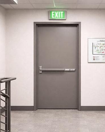 parnoy nədir: Yanğın və təxliyə qapısı – panik barlı - İctimai binalar, ticarət — 5