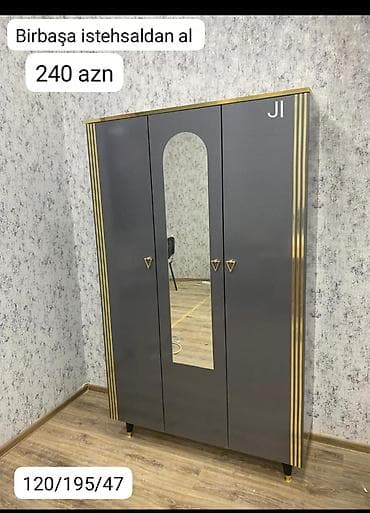✔️ 3 qapi dolab ✔️Yüksək keyfiyyət münasib qiymət ✔️Rəng seçimi var