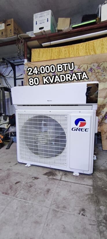 kondisioner qiymeti: Gree 80 kvadrata. 24.000 btu. (5 ədəd var) Anbarda qalıblar — 2