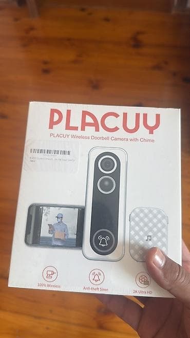 ps 5 pultu: PLACUY simsiz qapı zəngi kamerası zəng ilə birlikdə. Qapıya — 1