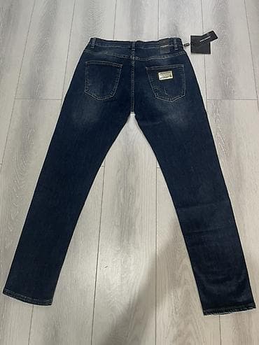 şalvar cins: Dolce & Gabbana kişi cins şalvarı - Model: dar kəsim (slim), 5 — 2