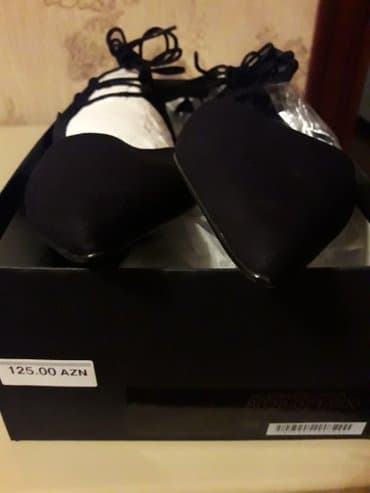 massimo dutti azərbaycan: Tuflilər, Ölçü: 39, rəng - Qara, Yeni — 3