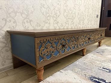 mebel salon: Şərq naxışlı TV tumbası və dəst masası 8 neferlik /2 nəfərlik divan 3 — 1