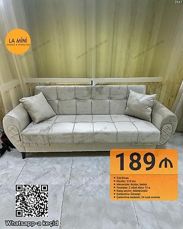 Tək divan – La Mini (Laconic & Minimalism) - Uzunluq: 210 sm -