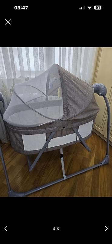 usag bewiyi: Oğlan və qız üçün, Dördbucaq, Beşik, Dəstsiz, Matrassız, Yellənmə mexanizm ilə — 2