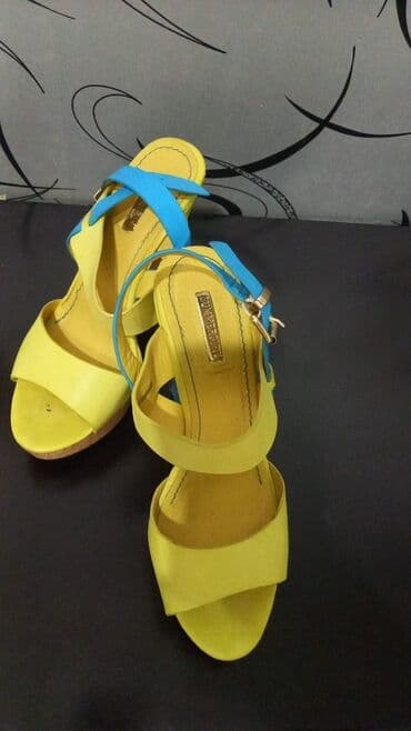 bu слипоны: Размер: 37.5, цвет - Желтый, Новый — 1