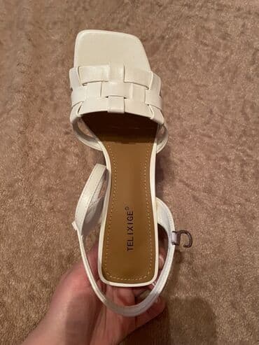 tekstil uşaq şəp şəpləri: Ölçü: 37, rəng - Ağ, Yeni — 1