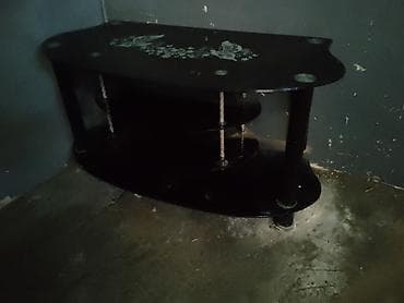 quba mebel: Künc Tv altlığı, Polkalı, Laminat — 3