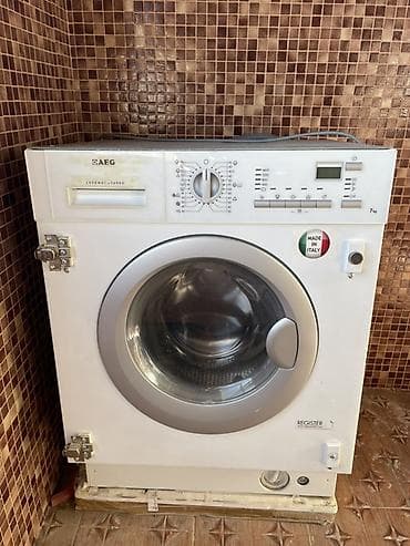 Aristonlar: Paltaryuyan maşın AEG, 7 kq, Avtomat, Qurutmasız, Ünvandan götürmə — 1