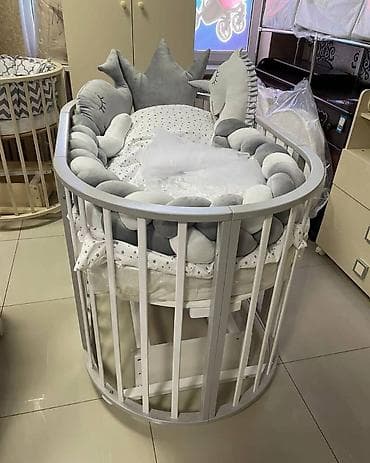 beryoza agaci: Oğlan və qız üçün, Yeni, Beşik, Matras ilə, Yellənmə mexanizm ilə — 8