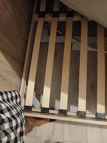 tek matraslar: İşlənmiş, İkinəfərlik çarpayı, Matras ilə — 1