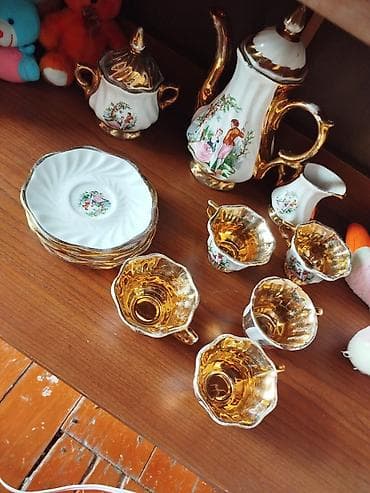 alma sirkəsi qiyməti: Qəhvə dəsti, rəng - Ağ — 1