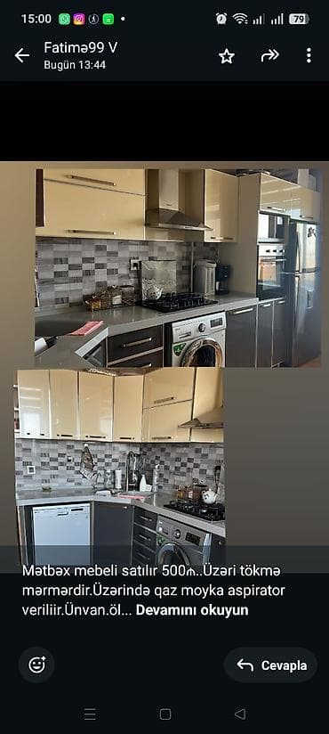 Mətbəx mebeli satılır 500₼. Üzəri tökmə mərmərdir.Üzərində qaz moyka at lalafo.az Mətbəx mebeli satılır 500₼. Üzəri tökmə mərmərdir.Üzərində qaz moyka