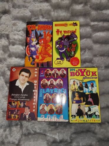 Hamisi birlikdə 6 azn. Ünvan Hövsan. VHS kaset kolleksiyası Paketdə 5