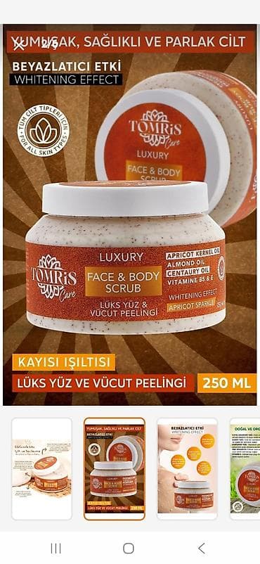 Təzə. Üz və vücüd skrabı. böyük kab. 10 manat. Vitamin terkibli