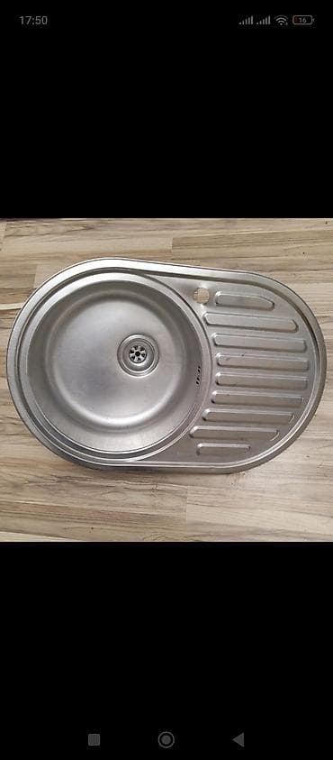 Mətbəx üçün paslanmayan poladdan dairəvi çanaqlı lavabo - Material — 1