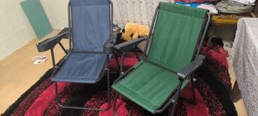 açılıb yığılan oturacaqlar (kreslolar): Plyaj, piknik stulu, Metal — 1