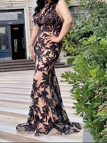 cicekli don: Donlar.ziyafet geyimi platya turkiyeden getizdirilib.tulun ustu qara — 2