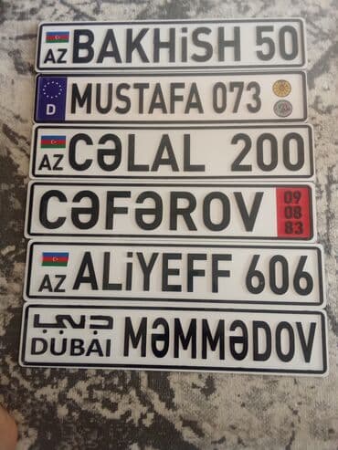 Fərdi dizaynlı lipa nömrə nişanları - Avtomobil üslubunda dekorativ