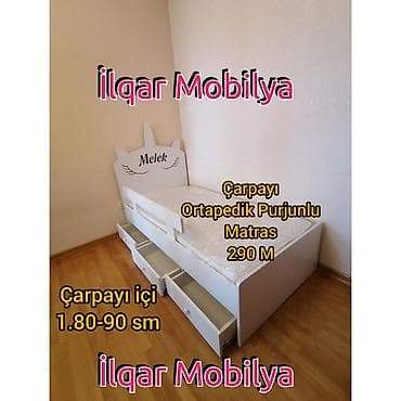 ucuz krafat: Oğlan və qız üçün, Yeni, Çarpayı, Bazasız, Matrassız, Siyirməsiz — 5