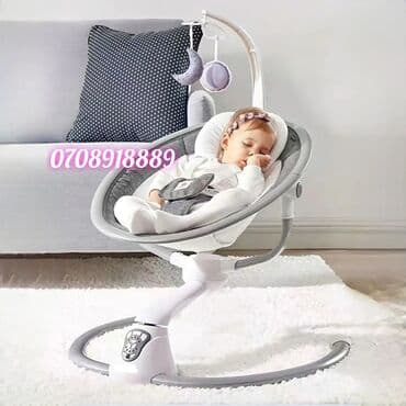 qidalandırmaq üçün uşaq stul yelləncək: Maribel brendindən körpələriniz üçün 360 çevrilə bilən elektron nənni — 4