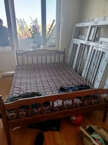 tek krafat: İşlənmiş, İkinəfərlik çarpayı, Matras ilə — 1