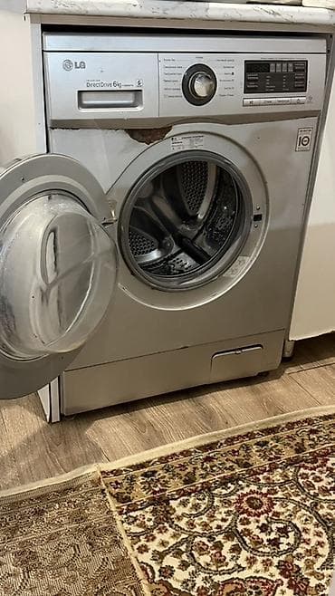 qab yuma: İşləkdir. LG paltaryuyan maşın – İnverter Direct Drive, 6 kq - Ön — 3