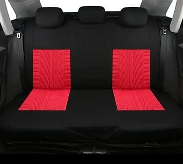 maşın oturacaqlari: Avtomobil oturacaq örtükləri – universal ölçü, qırmızı-qara Məhsul — 2