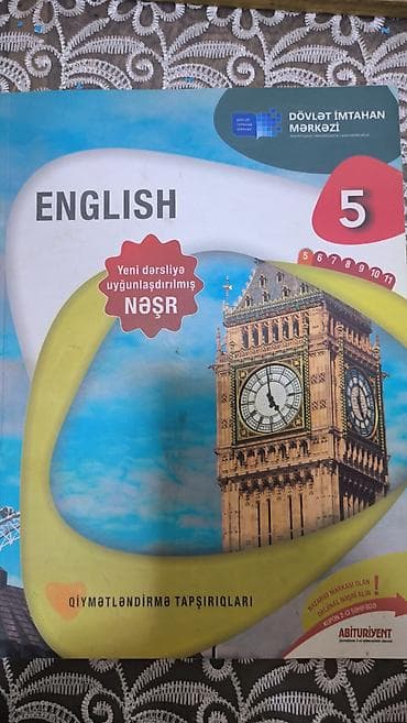 Kitablar və jurnallar: İngilis dili üzrə test və çalışma kitabları dəsti - DİM “English 5” – — 1