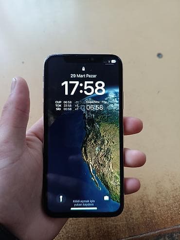 iphone 16 pro max satilir: IPhone X, Gümüşü, Face ID — 1