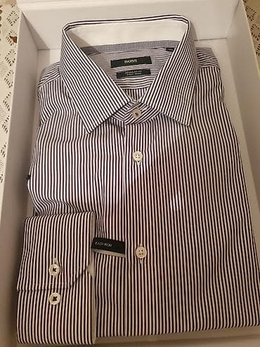 ag salvar: Köynək, Boss, L, rəng - Ağ — 1