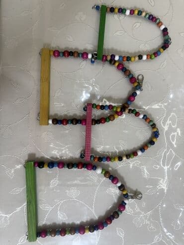 İtlər: Papuqay və xırda quşlar üçün asılqan–oyuncaq Balaca yelləncək quşlar — 10