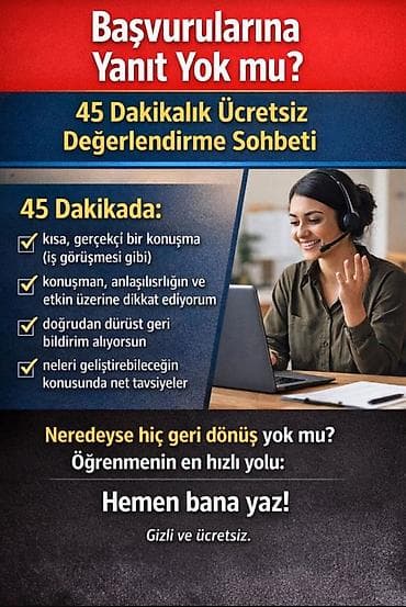 i̇ş axtarıram: Xidmət: 45 dəqiqəlik pulsuz qiymətləndirmə söhbəti Təsvir: - — 1
