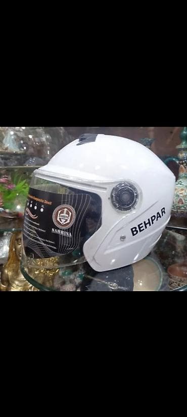 sud ceni: Motosiklet dəbilqələri 29-azn BEHPAR (açıq vizorlu) və qara tam üzlü — 1