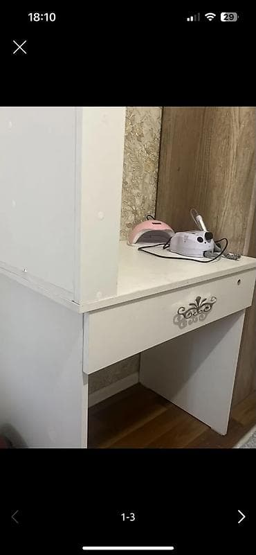 stol ev ucun: Düz masa, Siyirməli, Polkalı, Laminat, Kredit yoxdur — 2