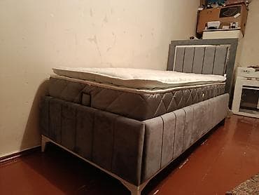 yataq tek: İkinəfərlik çarpayı, Bazalı, Matras ilə, Siyirməsiz — 2