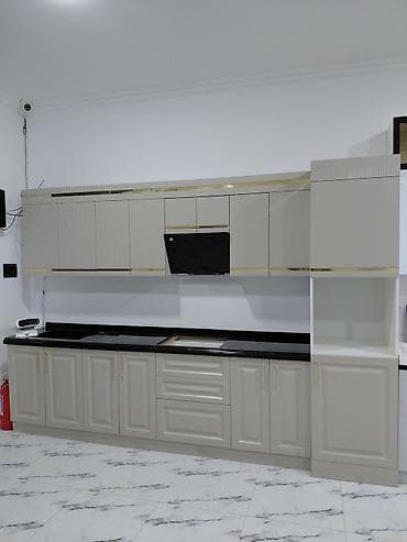 встроенная мебель на заказ: Кухонный гарнитур на заказ, Самозакрывающие петли, МДФ, Есть кредит, Бесплатная доставка — 3