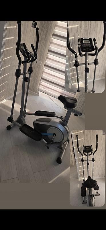 Elliptik velotrenajor (kombi velosiped + stepper) Xüsusiyyətlər: -