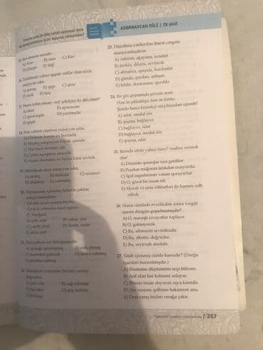 3 cü sinif məntiq testləri: Azərbaycan dili 9 cu sinif test toplusu — 2