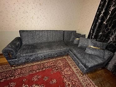 kabin: Künc divan, Yeni, Açılan, Bazalı, Vеlur parça, Çatdırılma yoxdur — 1