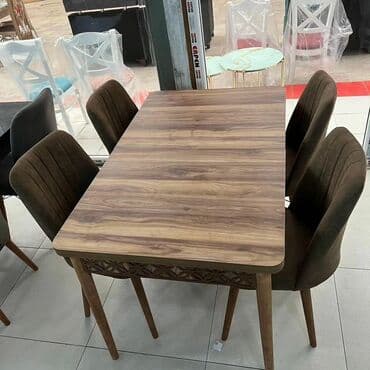 Masa və oturacaq dəstləri: Mətbəx üçün, Yeni, Açılan, Dördbucaq masa, 4 stul — 3